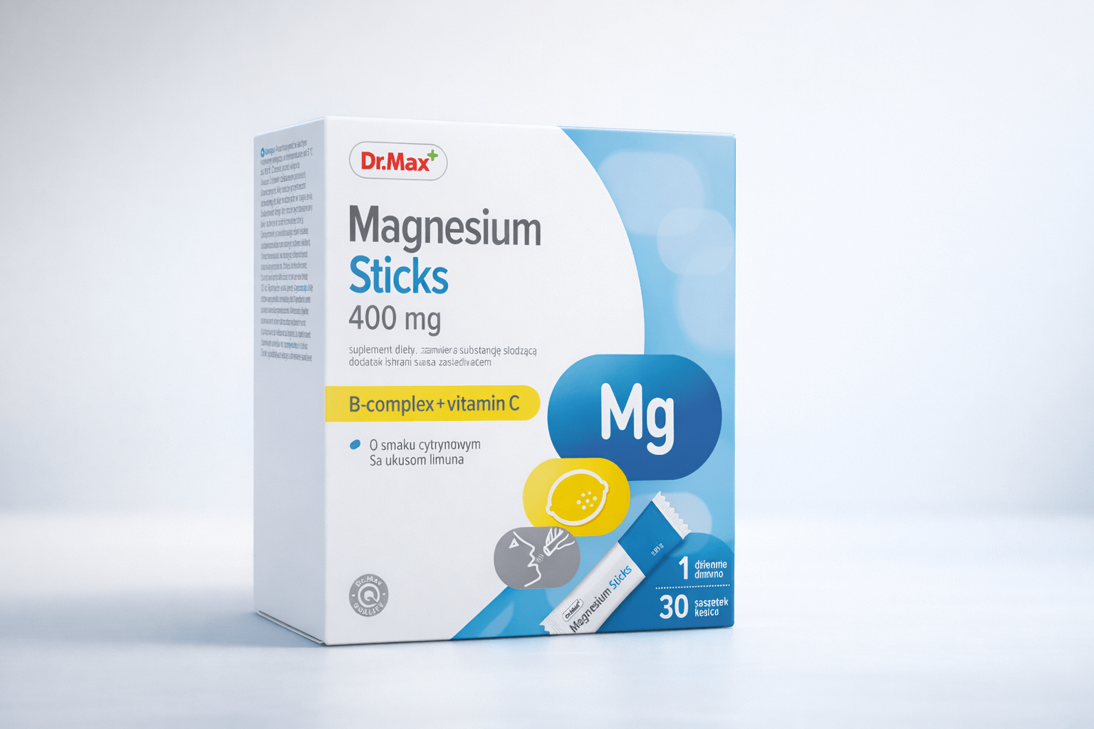 Dr.Max Magnesium Sticks Магній 400 мг, Вітаміни В1, В6, В12, С 30 саше — глибокий експертний аналіз складу, механізмів дії та реальної користі