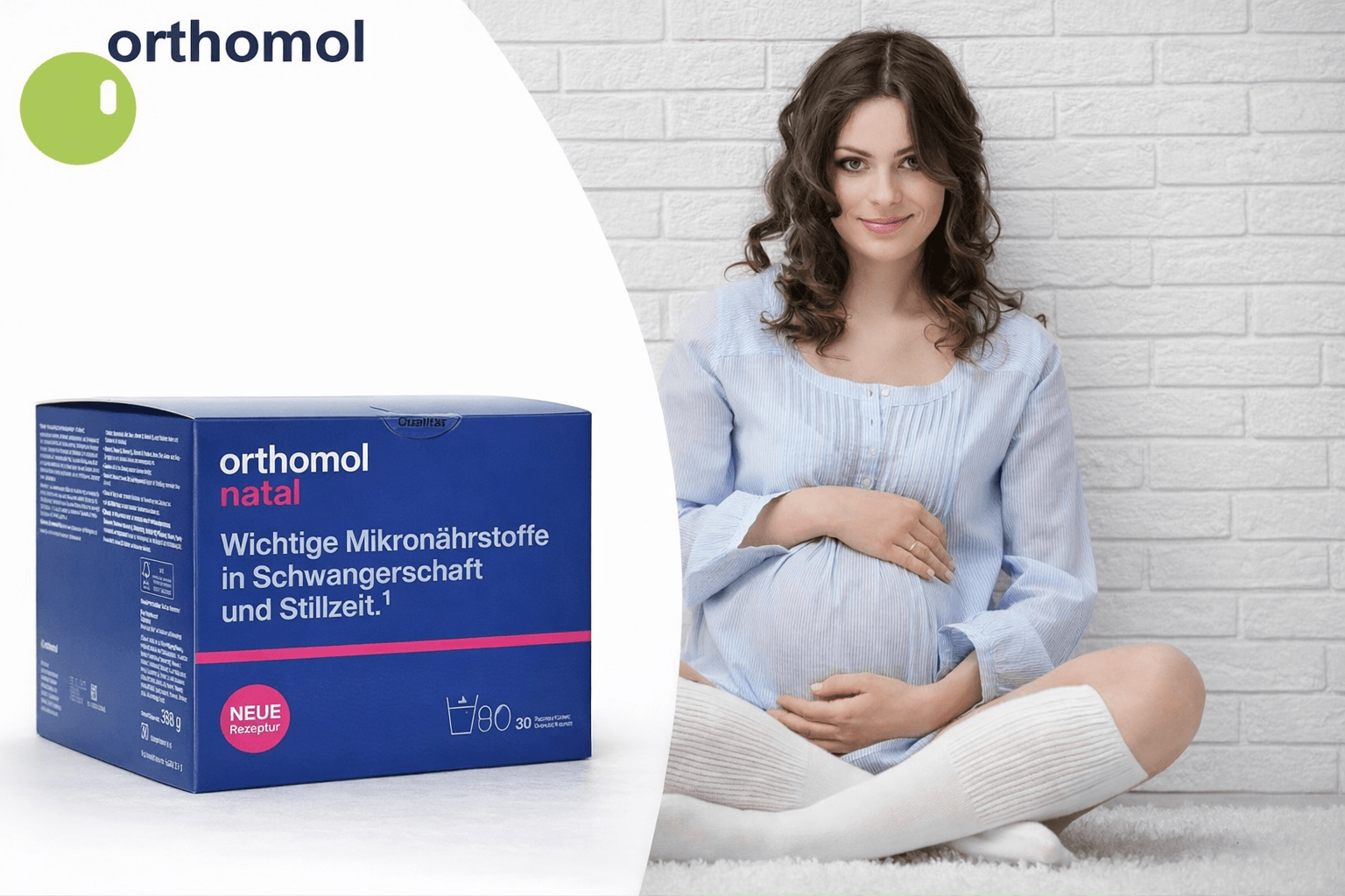 Вітаміни для жінок під час вагітності та лактації Orthomol Natal, 30 днів, гранули + капсули