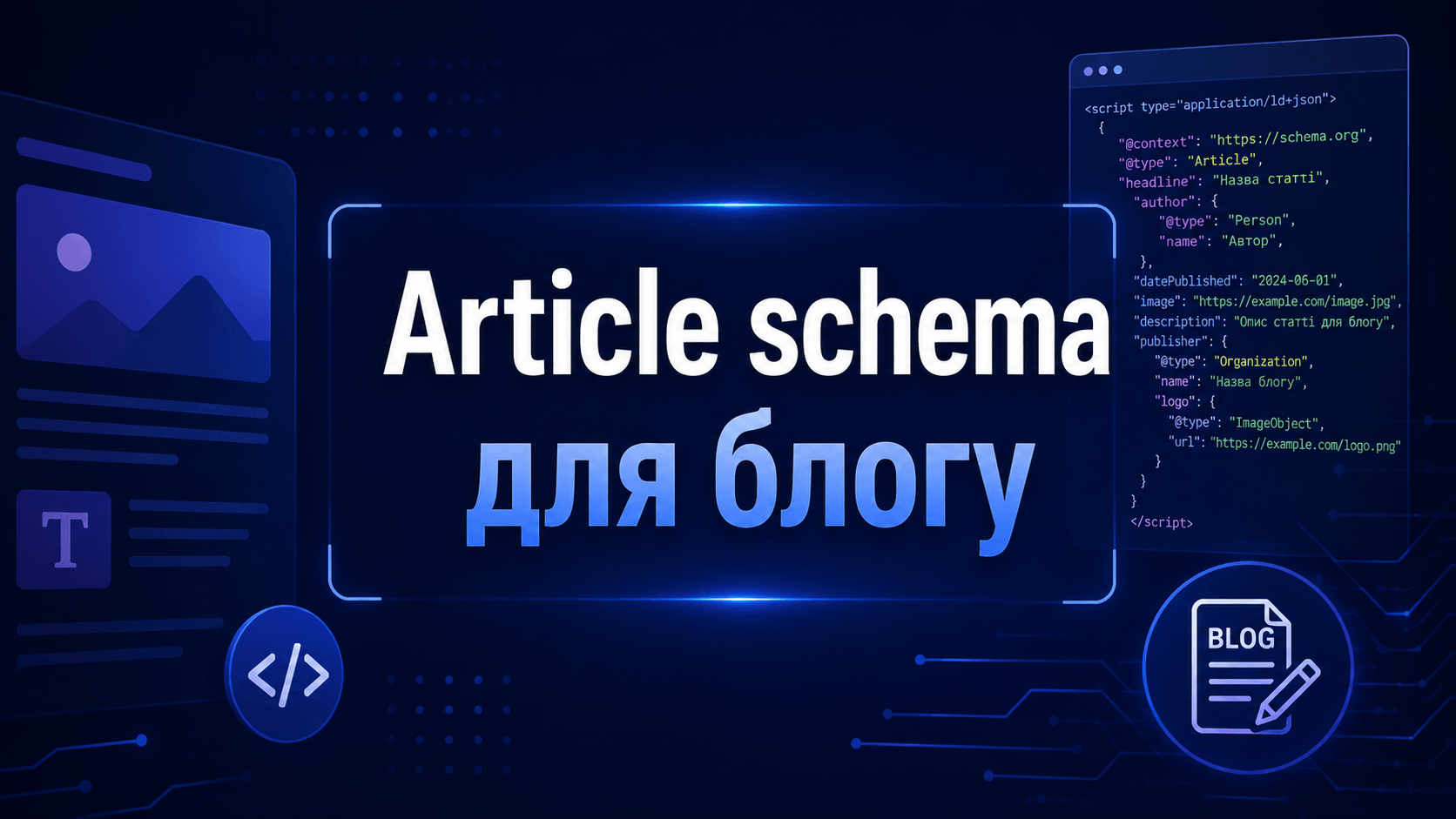 Article schema для блогу: що варто додати до сторінки статті